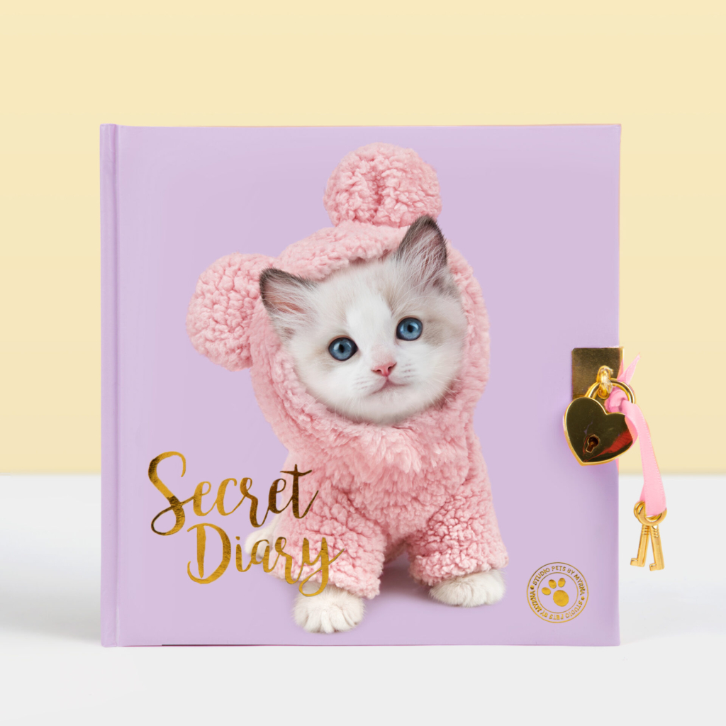 Studio Pets dagboek voor kinderen met slotje en afbeelding ragdoll kitten
