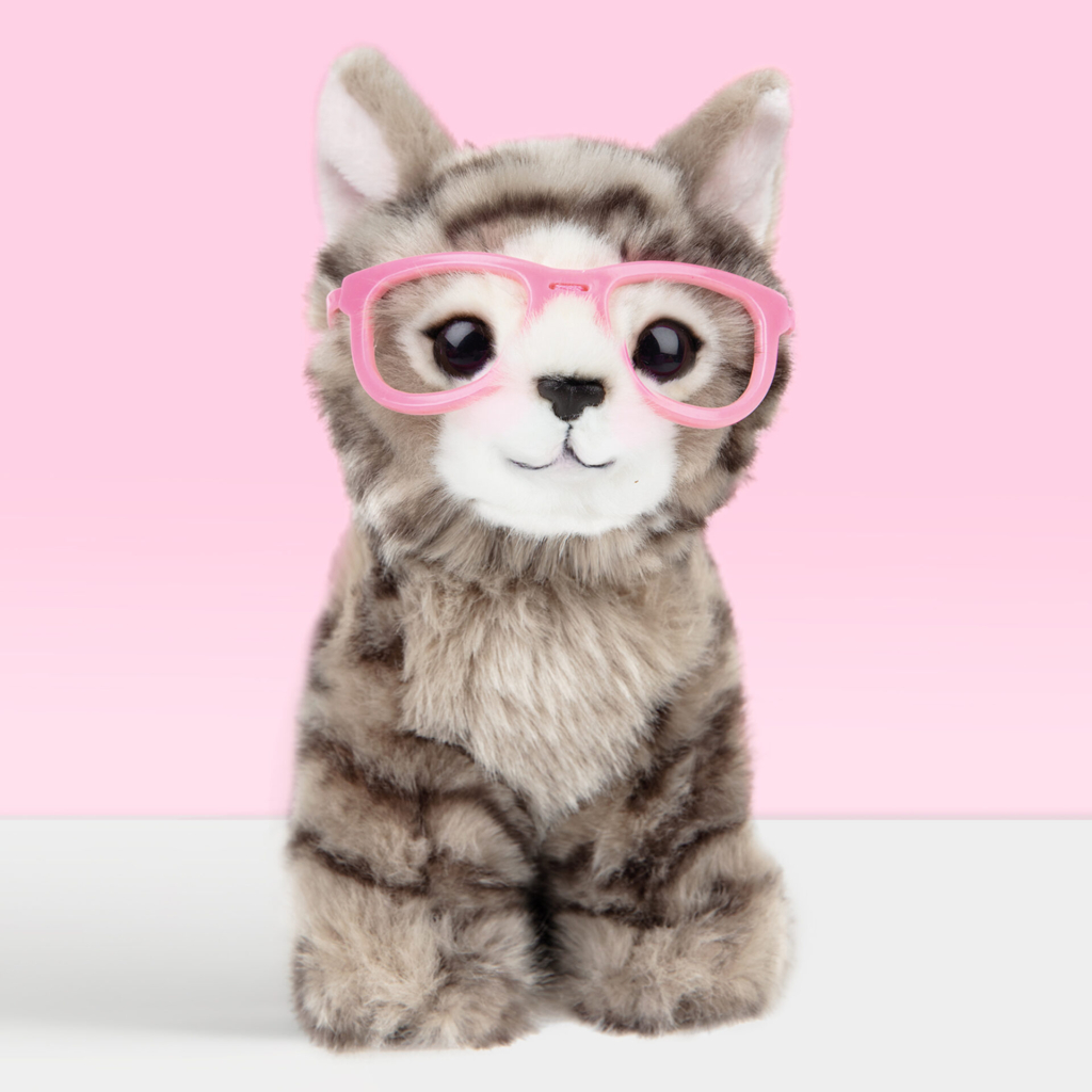 studio-pets-pluche-knuffel-kat-britse-langhaar-paige-16cm Pluche knuffeldier britse langhaar kitten 16 cm
