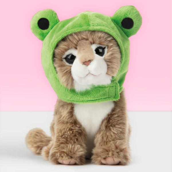 studio-pets-pluche-knuffel-kat-main-coon-prince-23cm Pluche knuffelkat Main Coon met mutsje 23 cm