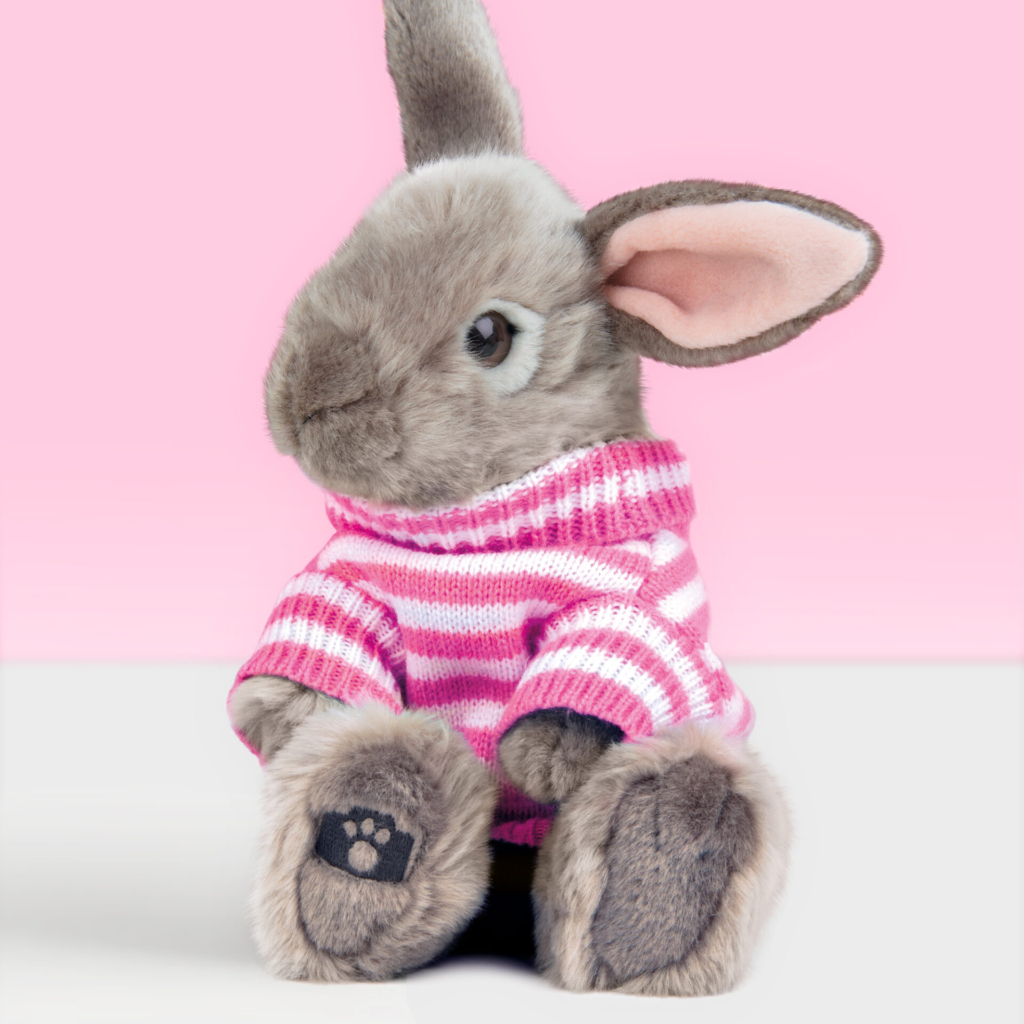 studio pets pluche knuffel konijn met trui 23 cm