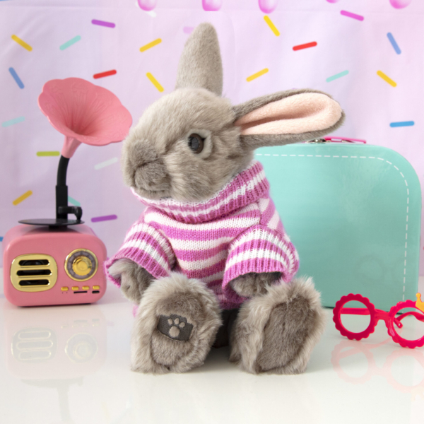 studio pets pluche knuffel konijn met trui 23 cm