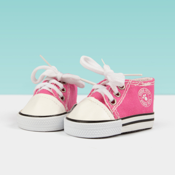 studio-pets-pluche-knuffel-outfit-sneakers-schoentjes-roze-medium roze sneakers voor pluche knuffels studio pets