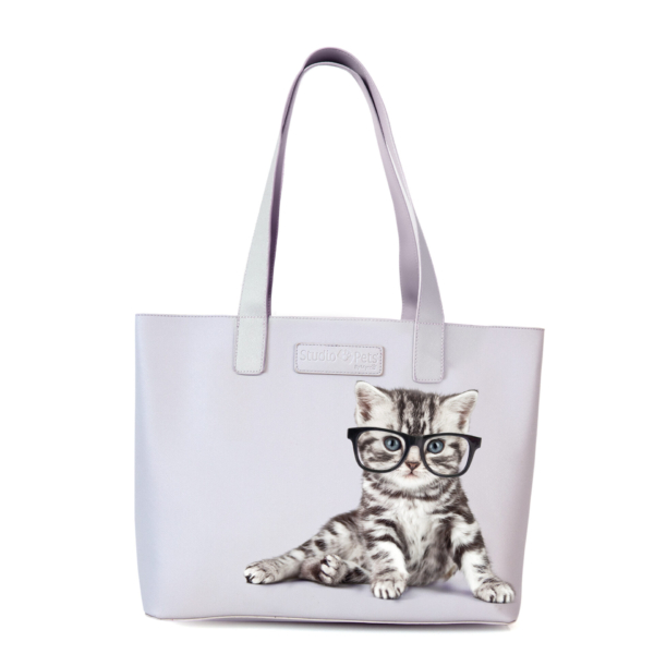 Studio Pets shopper tas met afbeelding britse korthaar kitten