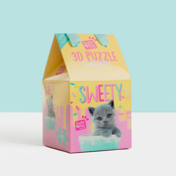 Studio Pets kado 3D puzzel Britse langhaar kitten