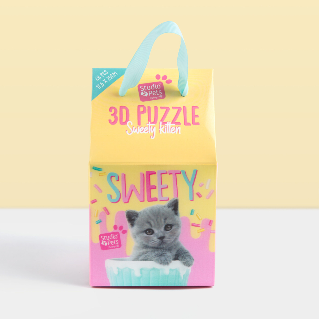 Studio Pets kado 3D puzzel Britse langhaar kitten