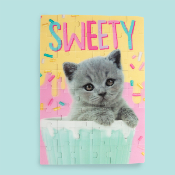 Studio Pets 3D puzzel 48 stukjes Britse langhaar kiitten Tinkie