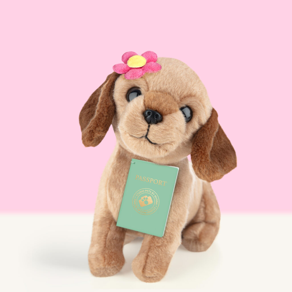 studio-pets-dachsund-puppy-daisy-16cm-plush