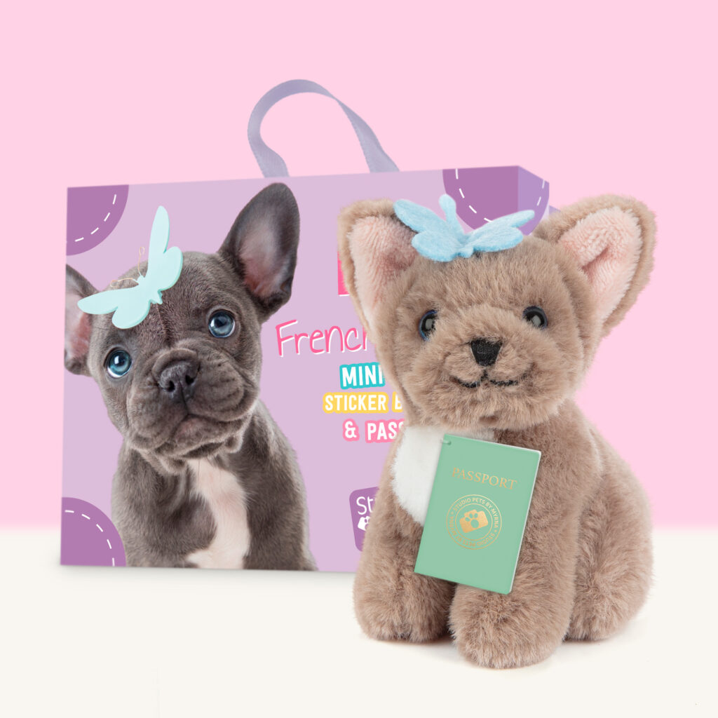 studio-pets-french-bulldog-puppy-bibi-8cm-plush-set