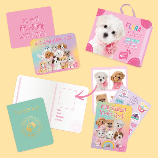 studio-pets-maltese-puppy-flora-8cm-plush-inside-set