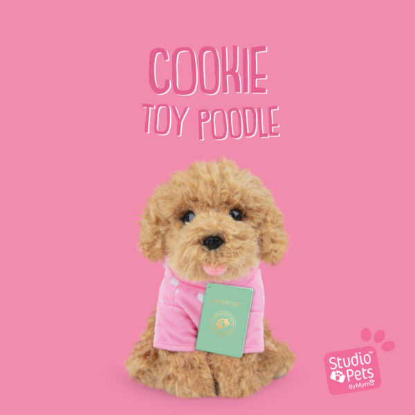 studio-pets-toy-poodle-puppy-cookie-23cm-placeholder-plush