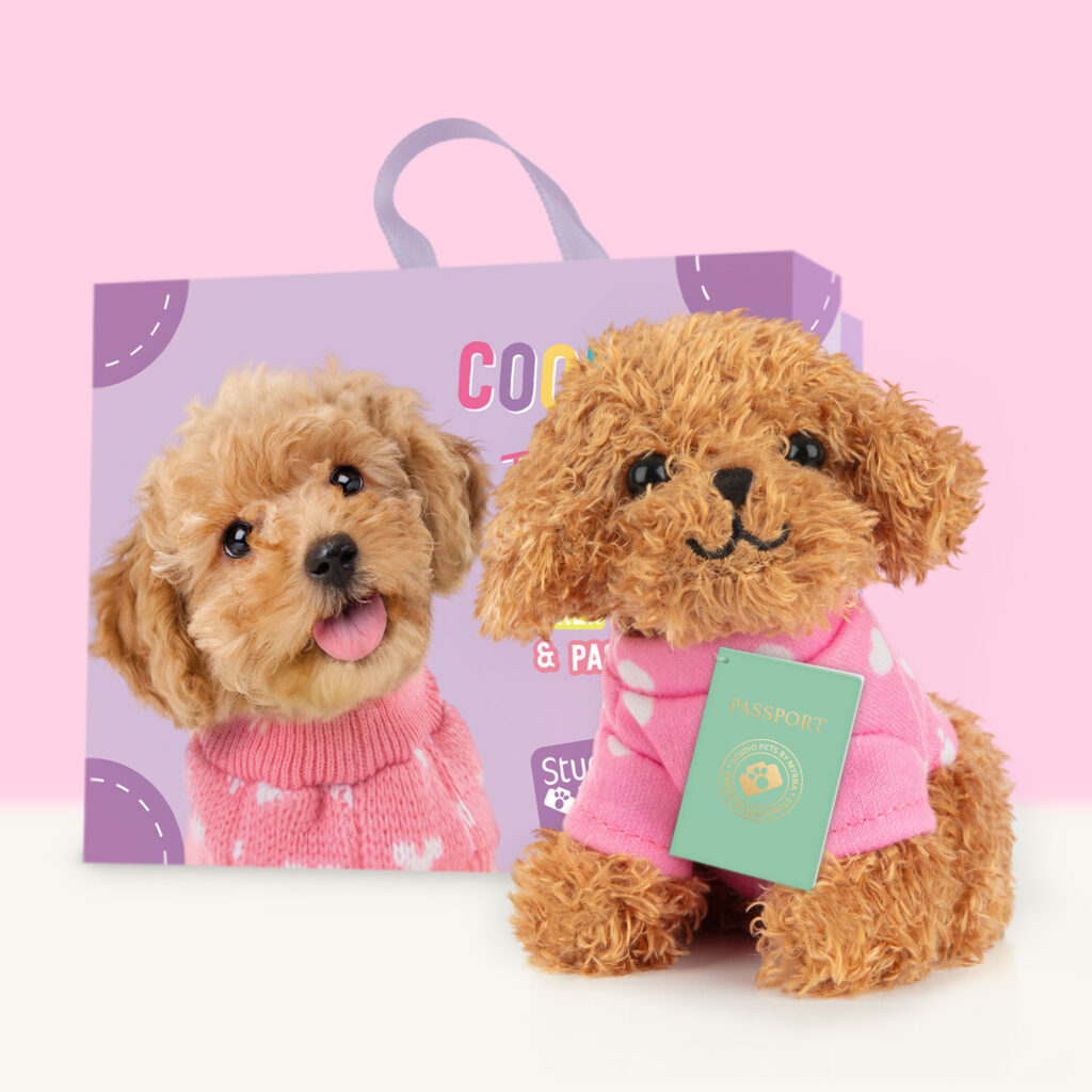 studio-pets-toy-poodle-puppy-cookie-8cm-plush-set