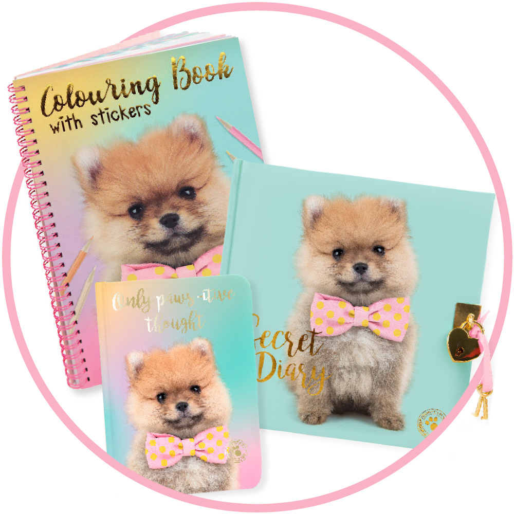 Studio Pets model hond Pomeriaan met strik - PomPom
