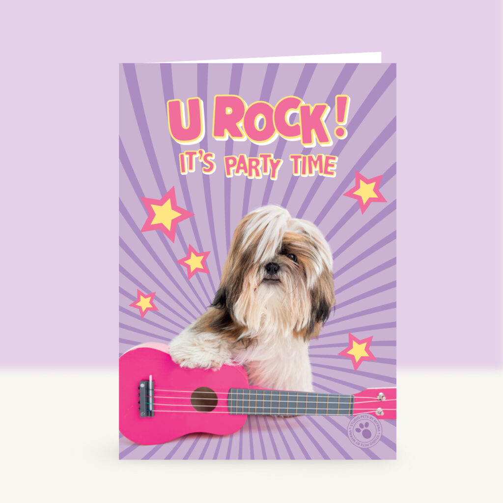 studio-pets-puppy-u-rock-shih-tzu-front-funky-card studio-pets-puppy-u-rock-shih-tzu-front-funky-card