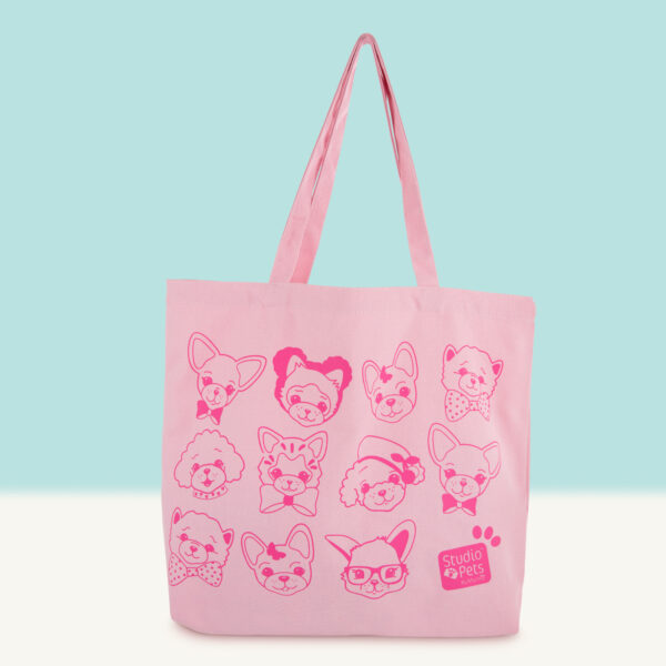 studio-pets-pink-canvas-tote-bag