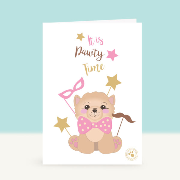 studio-pets-pomerenian-puppy-party-time-front-illustration-card