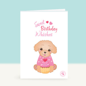 Puppy Verjaardagskaart - Sweet Birthday Wishes